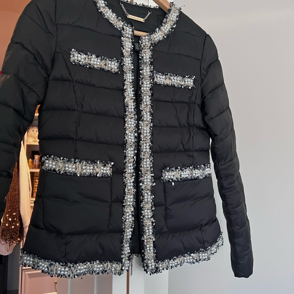 Black Beaded Women's Jacket